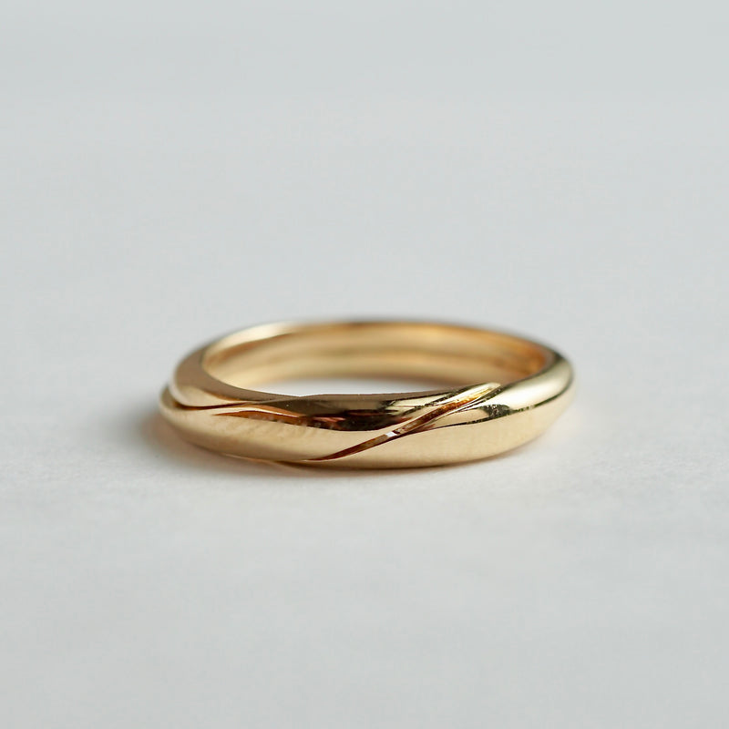 【期間限定掲載】hatsuyume / 【受注生産】ring K18 gimmel #12.5 (r-8y-gim)