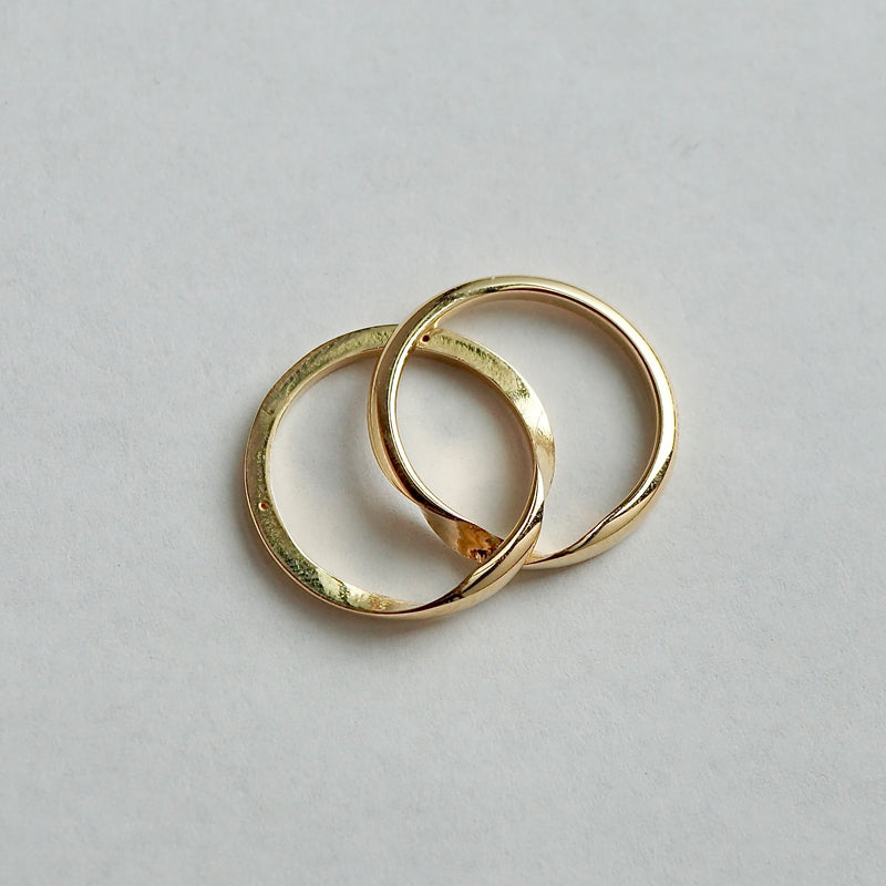 【期間限定掲載】hatsuyume / 【受注生産】ring K18 gimmel #12.5 (r-8y-gim)
