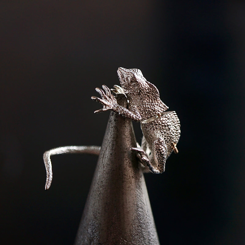 ELCAMI Indian Sina Uta Dragon Piercing Silver (EPS-088S)