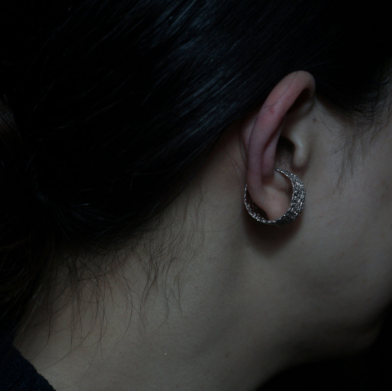 emme / antique lace ear cuff (SIL2120)