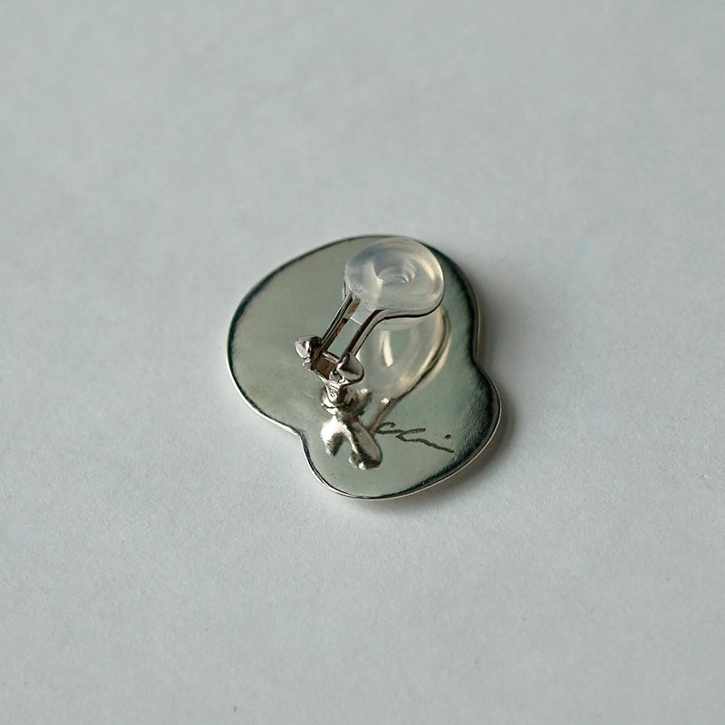 Chi / "Bubble and Dreams" Smooth Ball Earrings/Clip on earring  M