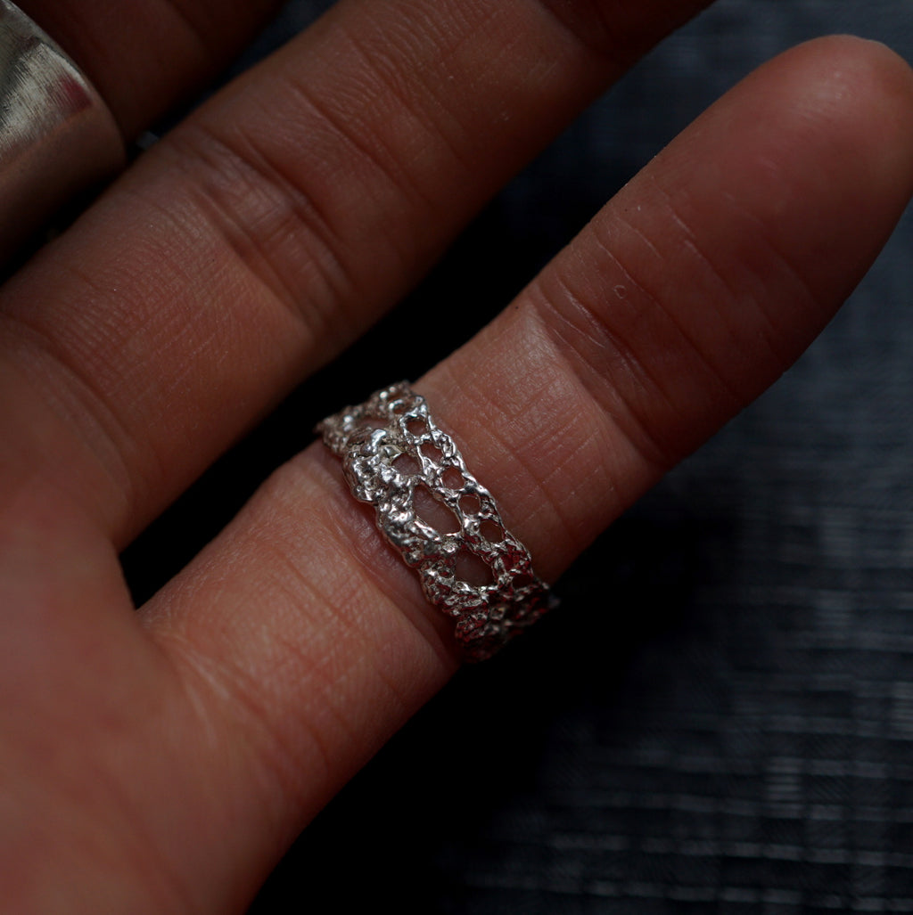 emme/antique lace ring silver (SIL5017SIL)