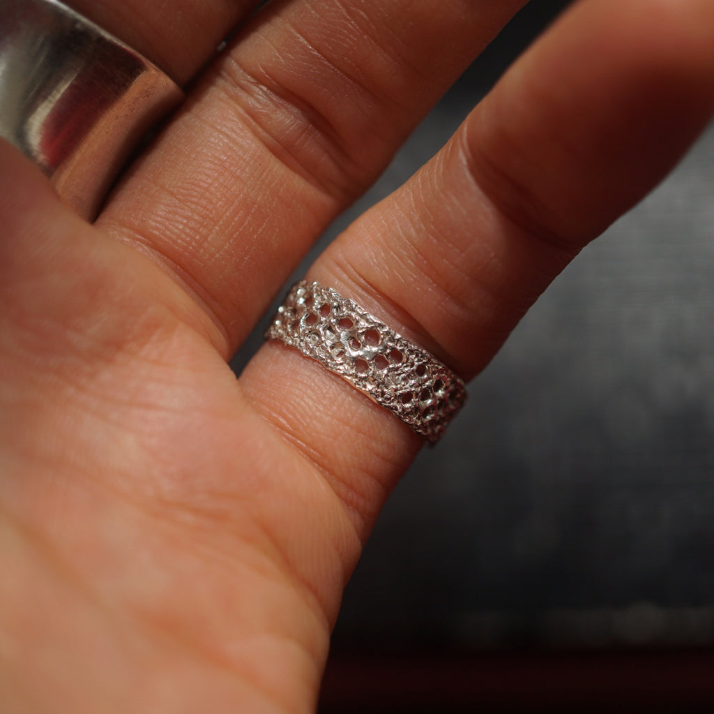 emme / antique lace ring silver (SIL5022SIL)