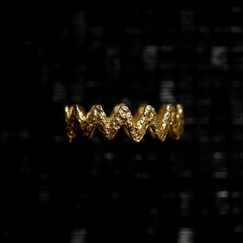 emme / antique lace ring vermeil (SIL5012VER)