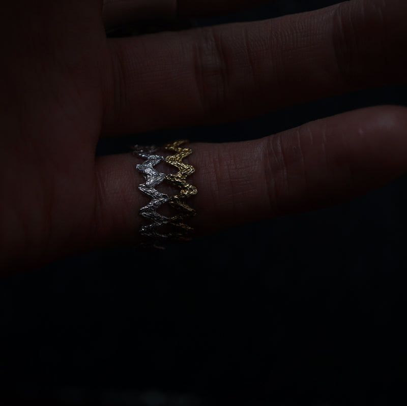 emme / antique lace ring vermeil (SIL5012VER)