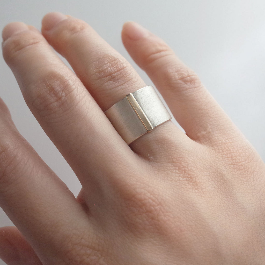 revie objects /〈SIDE〉straight line ring (SI1-11)